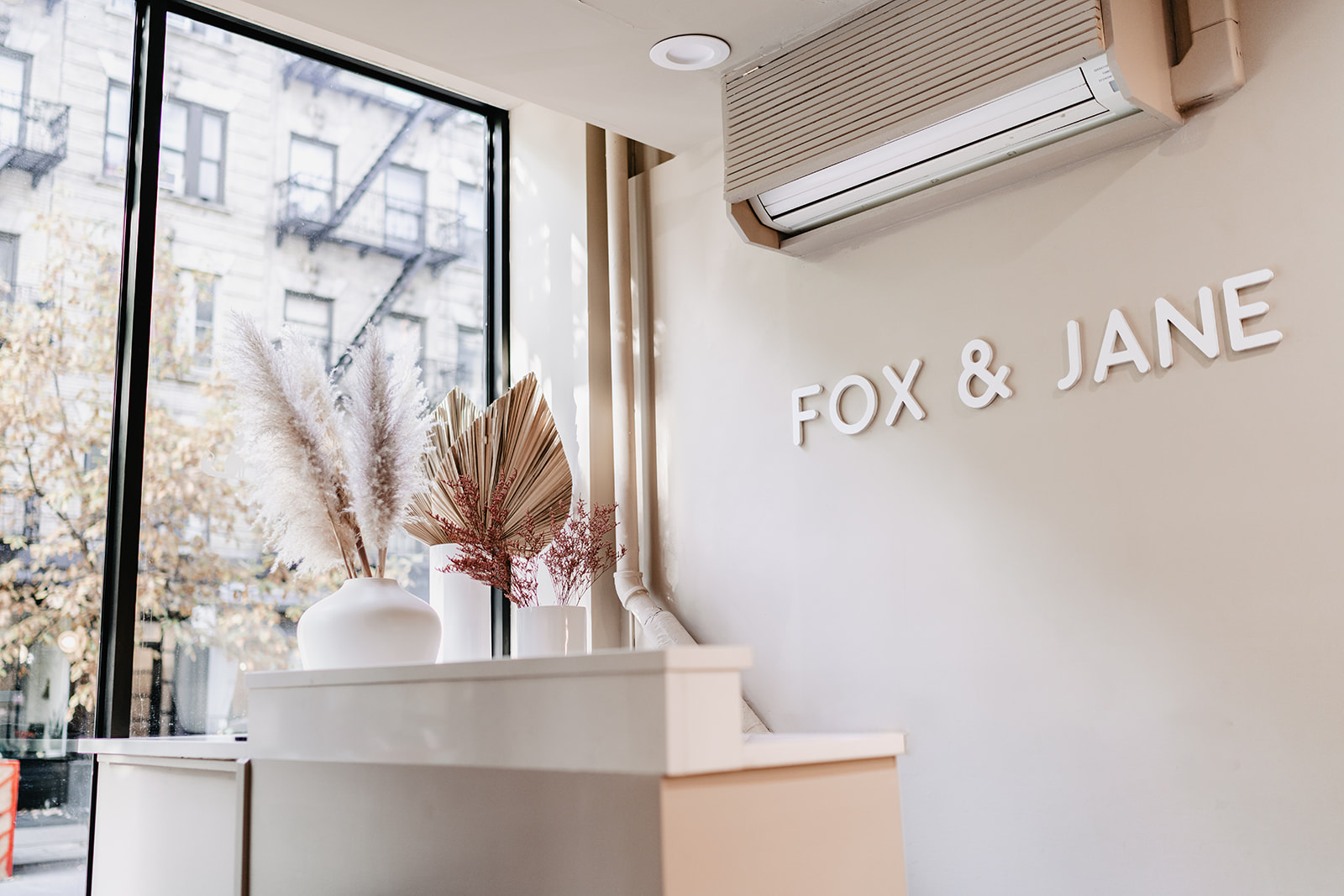 Fox and Jane East Village Salon recepition area Recepition area of salon